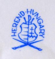 1973. "Magyarhoni Földtani Társulat 125 éves" porcelán plakett, hátoldalán "Herend&qu...