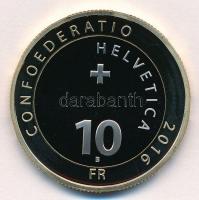 Svájc 2016. 10Fr "Havasi gyopár" eredeti dísztokban, tanúsítvánnyal T:PP
Switzerland 2016...