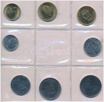Olaszország 1981. 5L-200L (8xklf) forgalmi sor fóliatokban T:1,1- Italy 1981. 5 Lire - 200 Lire (8xdiff) coin set in foil packaging C:UNC,AU