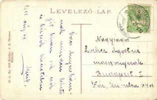 1911 Oravicabánya, Oravica, Oravicza, Oravita; Bányavölgyi fürdő kert. W. L. Bp. 1213. Kiadja J. E. ...