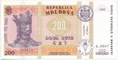 Moldova 1992. 200L T:I Moldova 1992. 200 Lei C:UNC