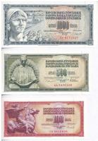 Jugoszlávia 1968. 5D + 1978. 10D + 20D + 500D + 1981. 50D + 1000D + 1986. 100D T:I Yugoslavia 1968. 5 Dinara + 1978. 10 Dinara + 20 Dinara + 500 Dinara + 1981. 50 Dinara + 1000 Dinara + 1986. 100 Dinara C:UNC