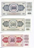 Jugoszlávia 1968. 5D + 1978. 10D + 20D + 500D + 1981. 50D + 1000D + 1986. 100D T:I
Yugoslavia 1968....