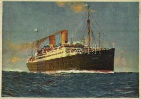 SS Berlin German express passenger liner of Norddeutscher Lloyd (later auxiliary cruiser of the Kaiserliche Marine) (non PC) (EK)