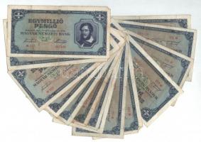 1945. 1.000.000P (28x) közte 2db közeli sorszám T:II-III-