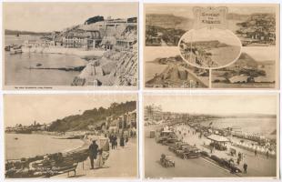 20 db RÉGI használatlan angol tengerparti városképes lap / 20 pre-1945 unused British seaside town-view postcards