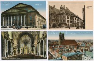 München, Munich; 8 pre-1945 unused postcards