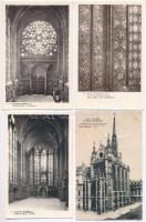 Paris, Sainte Chapelle - 4 pre-1945 unused postcards