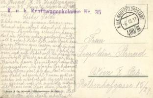 1917 Dubrovnik, Ragusa; Stadthafen / port, harbor, boats, sailing vessels + "K.u.K. Kraftwagenk...