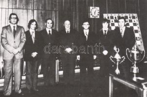 Olimpiát nyert magyar sakkcsapat (1978 Buenos Aires) Kádár Jánossal