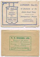 13 db RÉGI vegyes papír képeslaptok / 13 pre-1945 mixed paper postcard cases