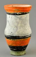 Gorka Lívia (1925-2011): Váza. Festett mázas kerámia, jelzett, apró kopásnyomokkal, m: 21 cm