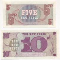 Nagy-Britannia / Katonai kiadás 1972. 5p + 10p "6. sorozat" T:I 
Great Britain / British ...