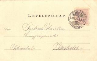 1899 Pozsony, Pressburg, Bratislava; Hajós egylet sport evezősökkel / Ruder-Club / rowing club with ...