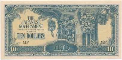 Malaya / Japán megszállás 1942-1944. 10$ T:I Malaya / Japanese occupation 1942-1944. 10 Dollars C:UNC Krause M7.b
