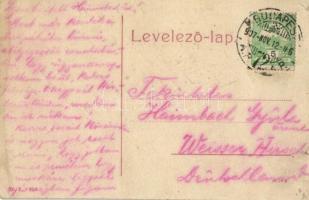 1907 Pancsova, Pancevo; Almási út, Tyirilov Isza üzlete. W.L. 950 / street, shops  (EK)