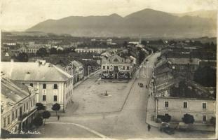 1926 Turócszentmárton, Turciansky Svaty Martin; Fő utca, H. Bindfeld és Ludvik Fischer üzlete / main street, shops. photo (EK)