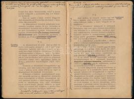 cca 1900 A közúti kerületi kir. felügyelők hatáskörére vonatkozó utasítás. Bp., Légrády, 23+1 p. Fél...