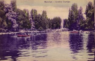 Bucharest, Bukarest, Bucuresti; Gradina Cismigiu / park, lake, rowing boats