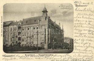 1903 Budapest II. Margit körút, sörcsarnok, üzletek. Ganz Antal 225.