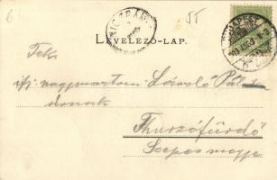 1903 Budapest II. Margit körút, sörcsarnok, üzletek. Ganz Antal 225