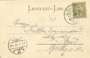 1902 Visegrád, utcakép, templom, nyaraló. Kiadja Holtság Károly (EK)