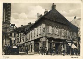 Sopron, Várkerület, Durst Antal és Steiner Viktor üzlete, órás, Dr. Weiss Sándor fogorvos (EK)