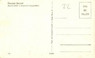 Hévíz, Astoria üdülő a dolgozók szolgálatában, Fekete Manóné üzlete, parfüméria, kerékpár