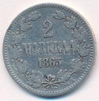Finnország 1865S 2M Ag "II. Sándor" T:3 ph.
Finland 1865S 2 Markka Ag "Alexander II&...