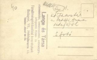 Budapest I. Szent János tér (ma Krisztina körút), Rotter-féle bérház. Felvétel a Petőfi gimnázium te...