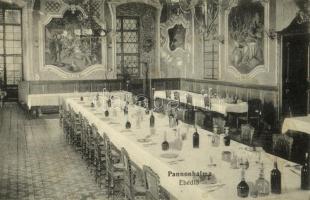 1928 Pannonhalma, Apátság ebédlő, belső