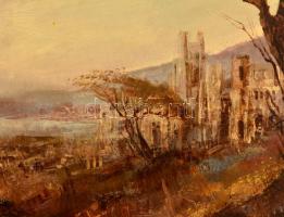 Nagy Hedvig (1960-): Elvonult a vihar. Olaj, farost, jelzett, keretben, 50×70 cm