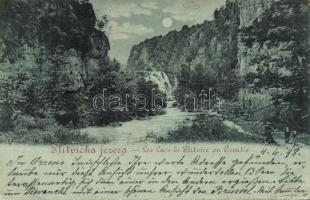 1898 Plitvica lakes Litho