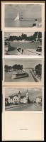 cca 1950-1960 Siófoki emlék 10 képes leporelló, szép állapotban, 8,5 x 5,5 cm