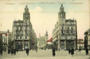 1909 Budapest V. Clotild bérpalota, Kígyó tér, Zongora üzlet. Taussig A.