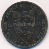 Jersey 1881. 1/12Sh Br "Viktória" T:2,2-
Jersey 1881. 1/12 Shilling Br "Victoria&quo...