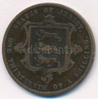 Jersey 1888. 1/13Sh Br "Viktória" T:2-
Jersey 1888. 1/13 Shilling Br "Victoria"...