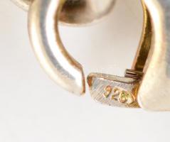 Ezüst(Ag) szerencse karkötő függőkkel (5 db), jelzett, h: 19 cm, bruttó: 25,5 g