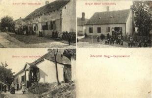 1913 Nagykapornak, Berger Mór, Singer Gábor és Steiner Lipót üzlete (r)