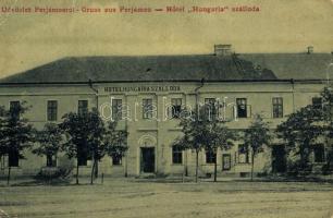 1908 Perjámos, Periam; Hungária szálloda. W.L. 1333. / hotel (EK)