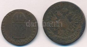 1816O 1kr Cu + 1851A 3kr Cu T:3 ph.
Unger III.: 1406.d, Huszár: 2061.
Adamo M6