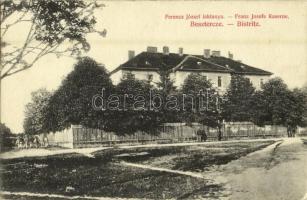 1914 Beszterce, Bistritz, Bistrita; Ferenc József laktanya. Kiadja Bartha Mária 1208. / Franz Josefs Kaserne / K.u.K. military barracks (EK)