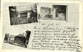 1911 Csákó, Cicau; falu részletek, nyaraló / village details, villa (EB)