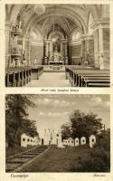 Csonoplya, Tschonopel, Conoplja; Római katolikus templom, belső, Kálvária / church interior, calvary