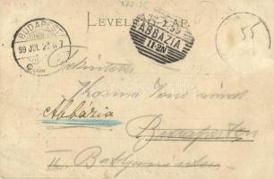 1899 Kudzsir, Kudsir, Cugir; Kancsu duzzasztó, gát. Bilder aus den transsylvanischen Alpen No. 1. H....