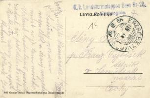 1918 Erzsébetváros, Dumbraveni; Erzsébet tér, templom, üzletek. Gustav Binder kiadása / square, chur...