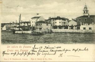 1900 Fazana, Fasana; port. Dep. J.M. Marinkovich, Phot. C. Sintich