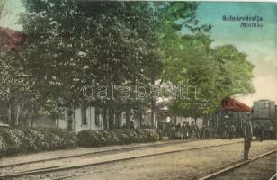 Szinérváralja, Szinyérváralja, Seini; vasútállomás / Bahnhof / railway station (EK)