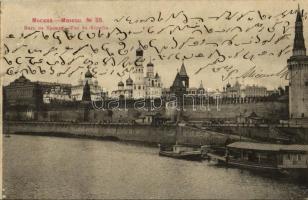 1904 Moscow, Moscou; Vue du Kremlin