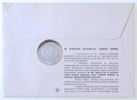 Bognár György (1944-) 1996. "Puskás Ferenc / Az évszázad gólkirálya" Ag emlékérem (12,1g/0...